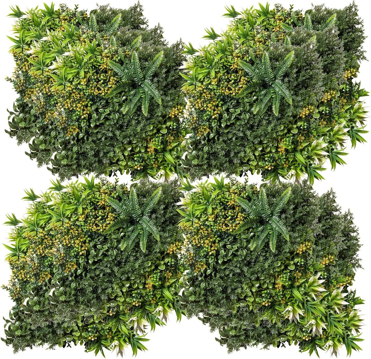 Avis Outsunny mur végétal artificiel multi-feuilles 50x50 cm