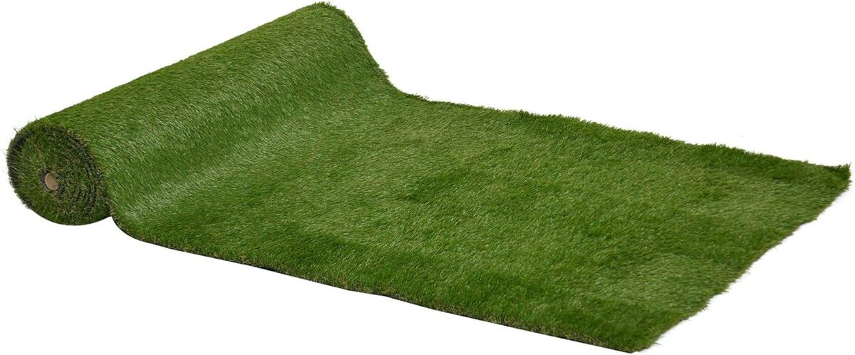 Test : gazon synthétique artificiel Outsunny herbes hautes 3 cm