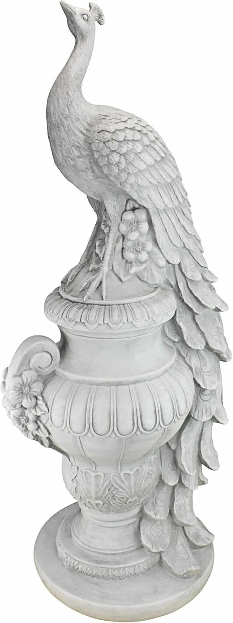 Avis sur la statue paon blanc cassé Design Toscano KY1876