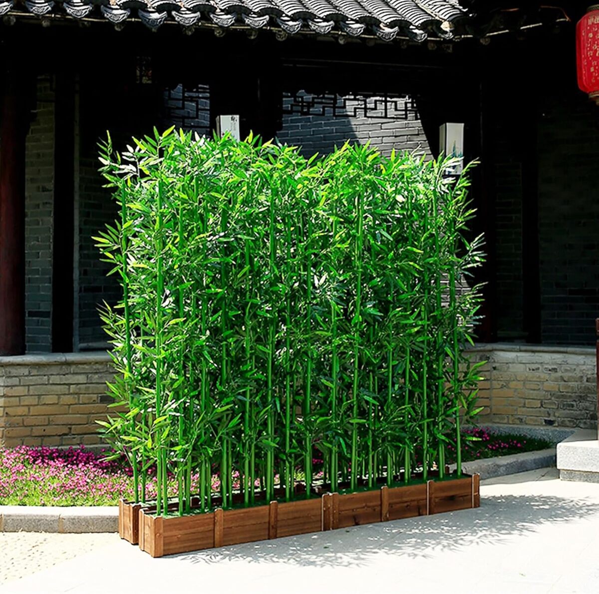 Test des plantes artificielles Bambou : barrière d'intimité et décoration