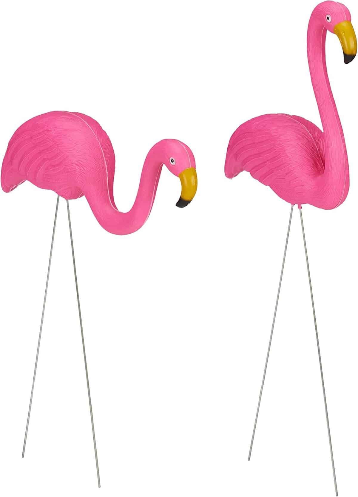 Avis sur les flamants roses déco jardin Relaxdays : charme tropical en 12 statues