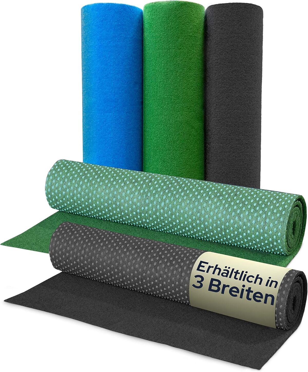 Test du tapis gazon synthétique anthracite PARK : moquette d'extérieur multi-tailles