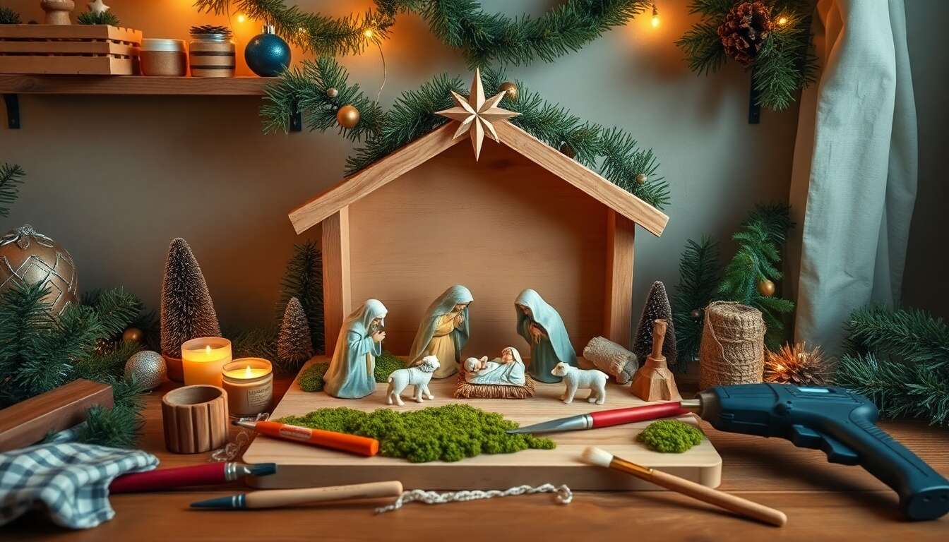 Comment créer une crèche de noël originale chez soi ?
