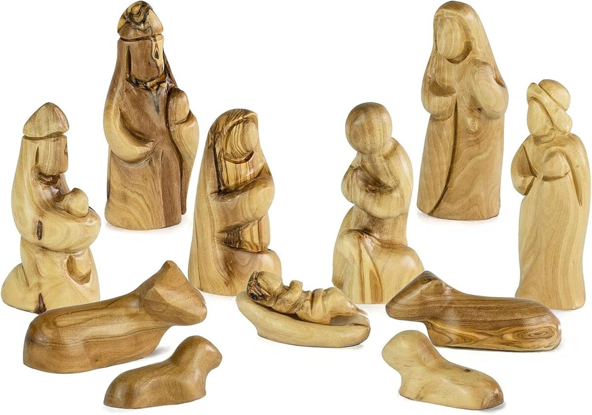 Avis : figurines de crèche de Noël sans visage fabriquées à la main