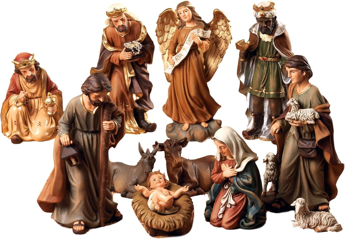 Avis sur la nativité 20 cm en résine Paben : 11 personnages