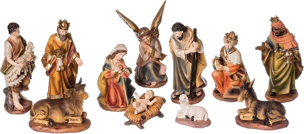 Avis sur le lot de 11 figurines colorées Roman pour crèche de Noël
