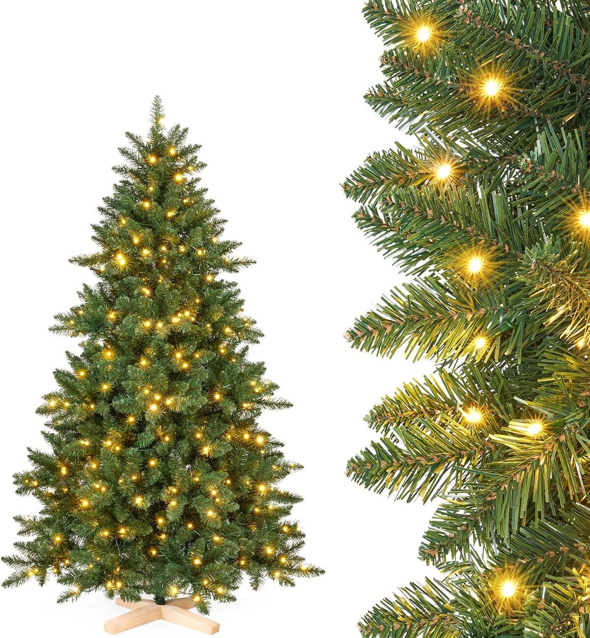 Test du sapin de Noël artificiel Yorbay LED multicolore (180 cm)