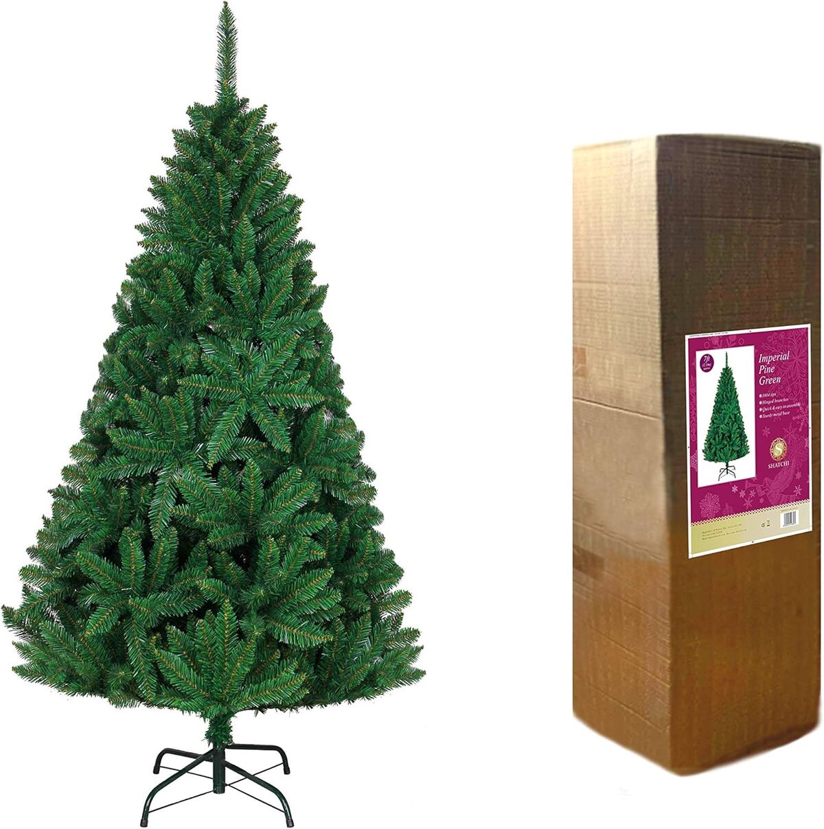 Test : sapin de Noël artificiel SHATCHI touffu, luxe, 210 cm