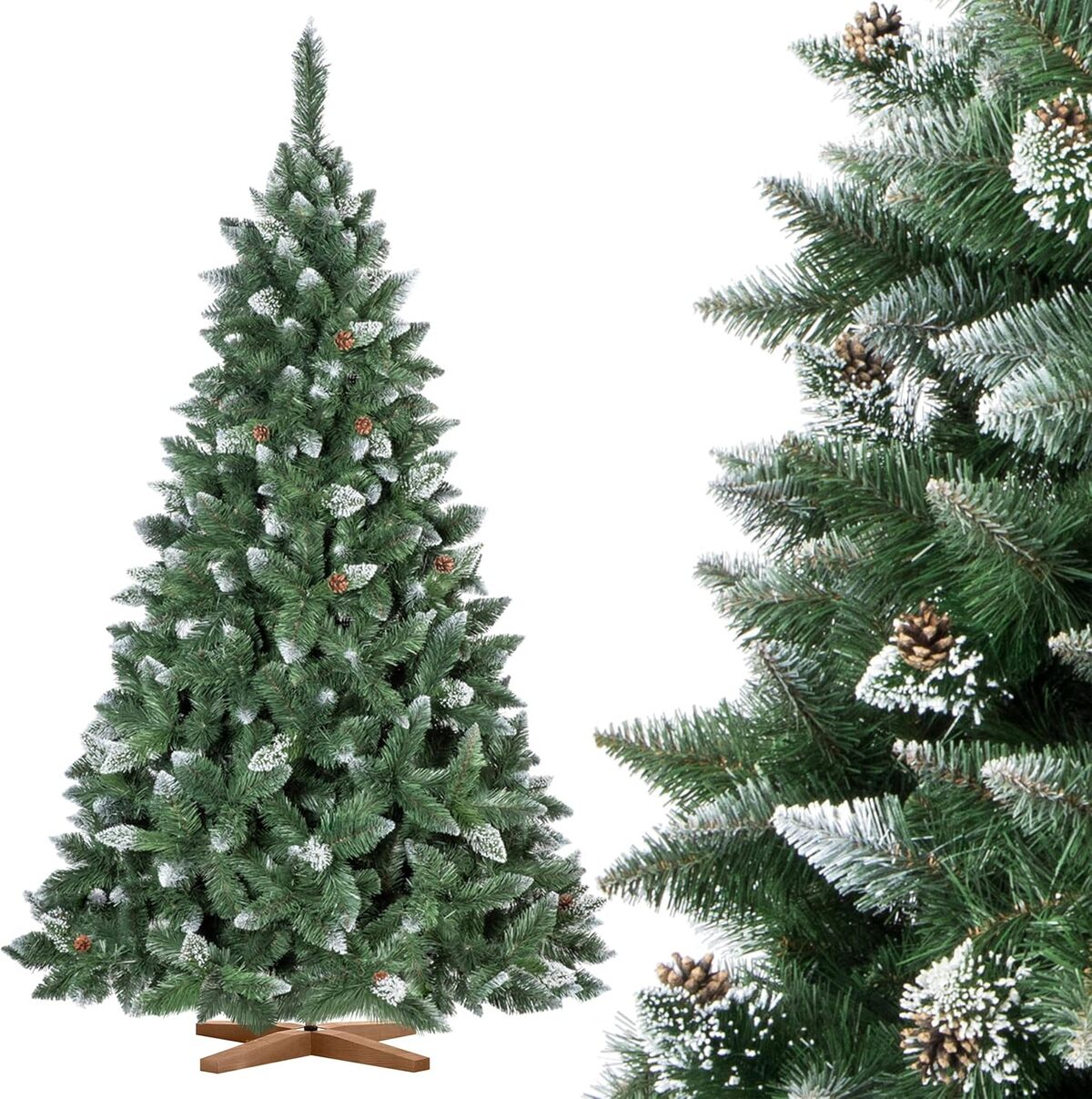 Test : sapin enneigé 220 cm de FairyTrees, le choix naturel