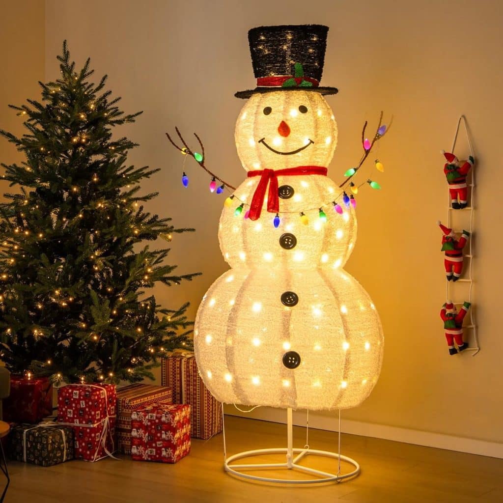 Avis sur le bonhomme de neige lumineux LED 180 cm Goplus