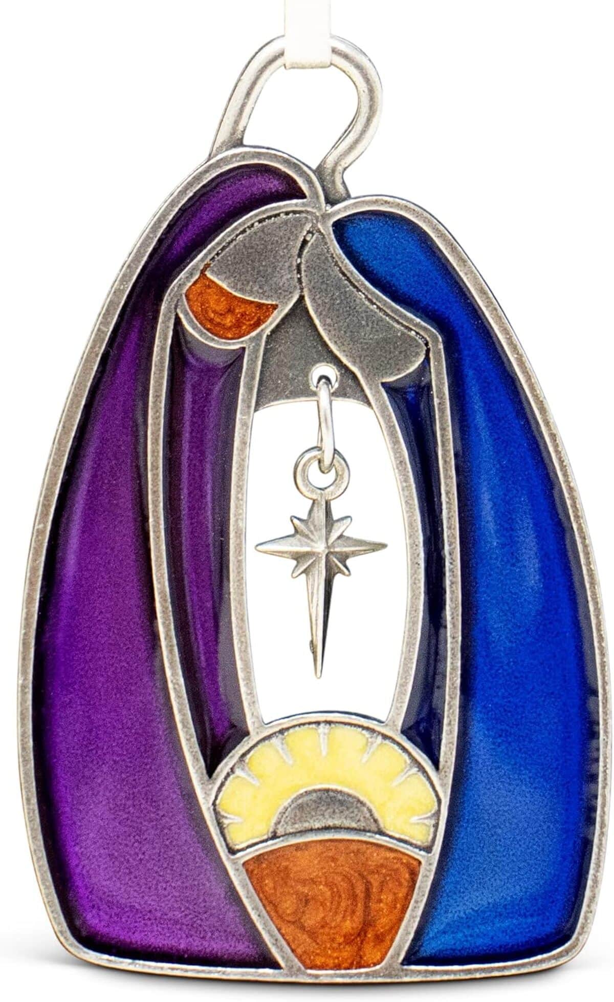 Avis sur l'ornement crèche de Noël en étain Danforth : la Sainte Famille