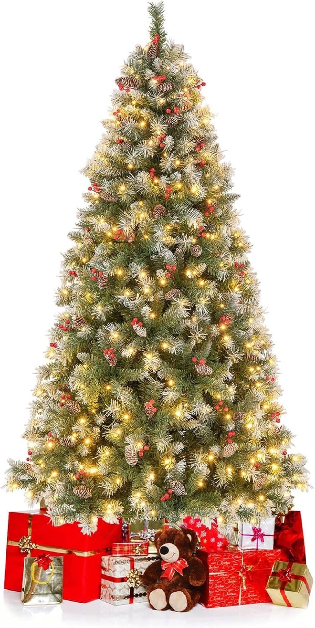 Test : sapin de Noël 195 cm Costway, 420 LED et décorations incluses