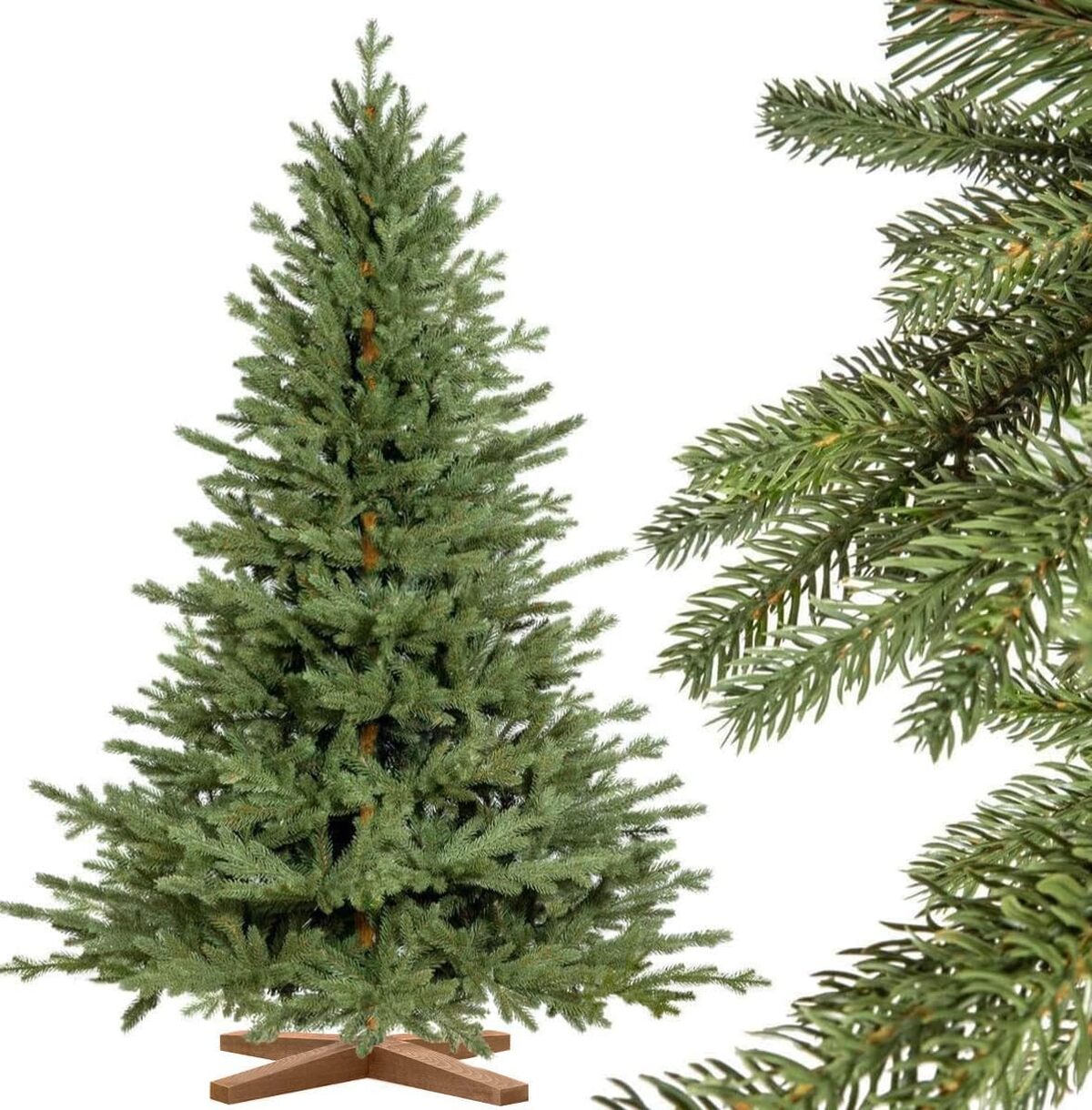 Test sapin de Noël Fairytrees Bavière 220 cm premium