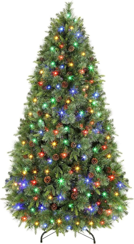 Test : sapin illuminé Shareconn 229 cm multicolore