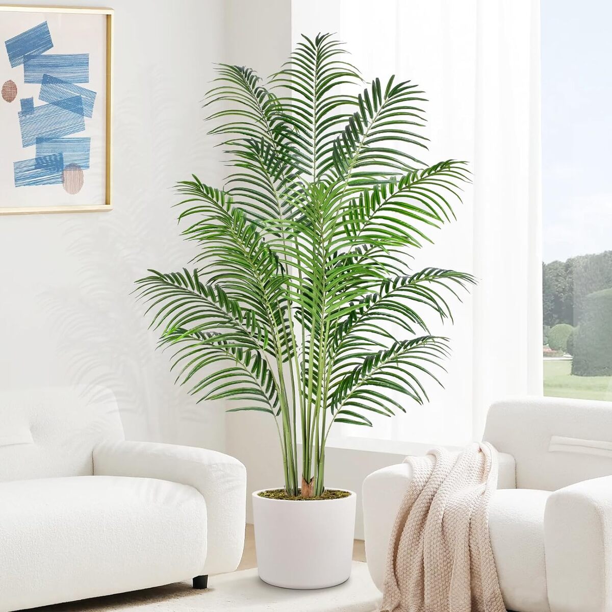 Avis sur la plante artificielle Keeplush Areca 180 cm pour intérieur et extérieur