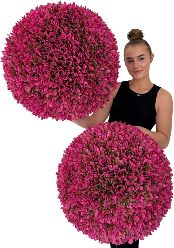 Test des boules topiaires XL 58, 4 cm 365 Curb Appeal (rose vif)