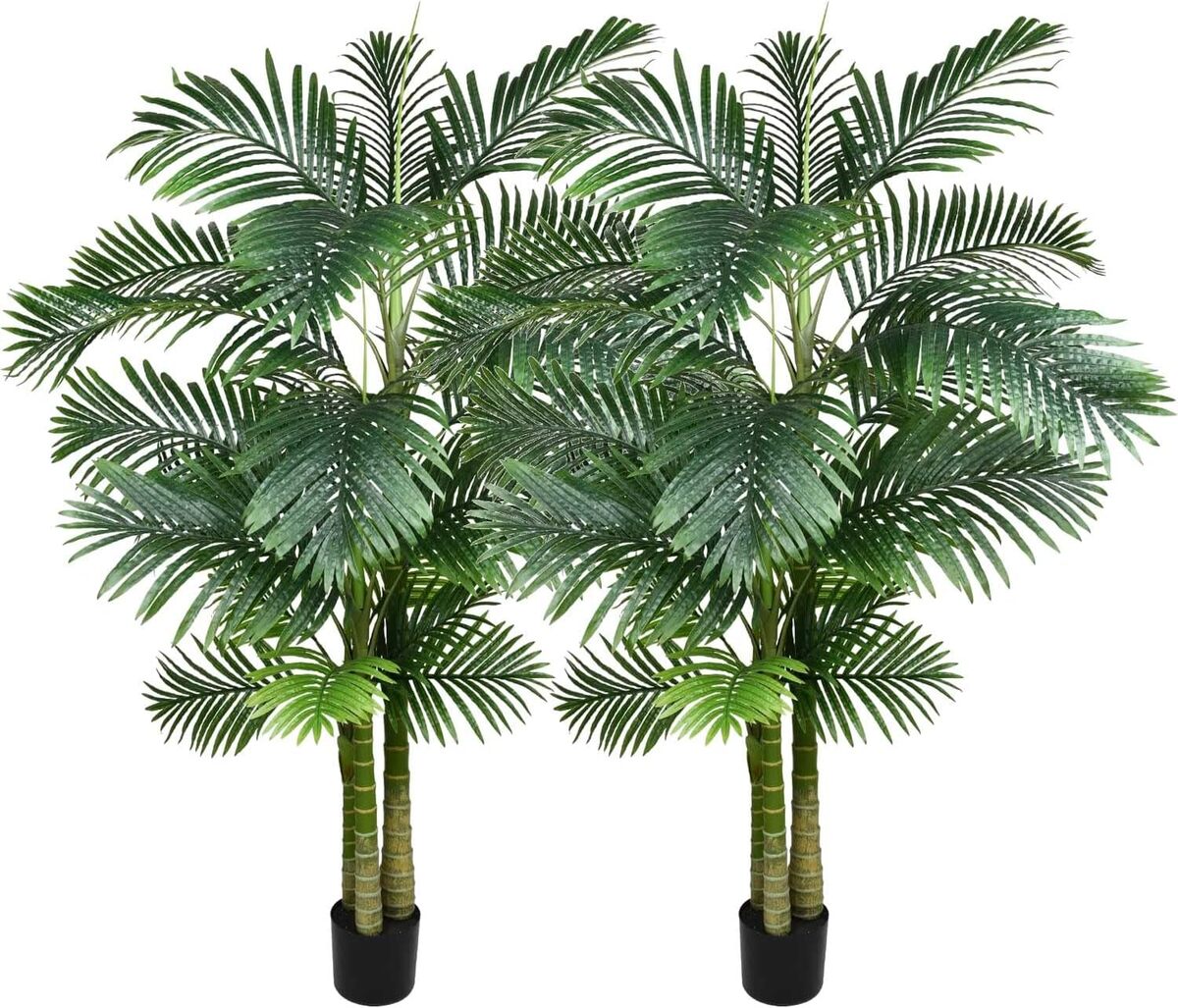 Avis sur les palmiers d'areca artificiels, 1, 8 m : déco moderne maison-bureau
