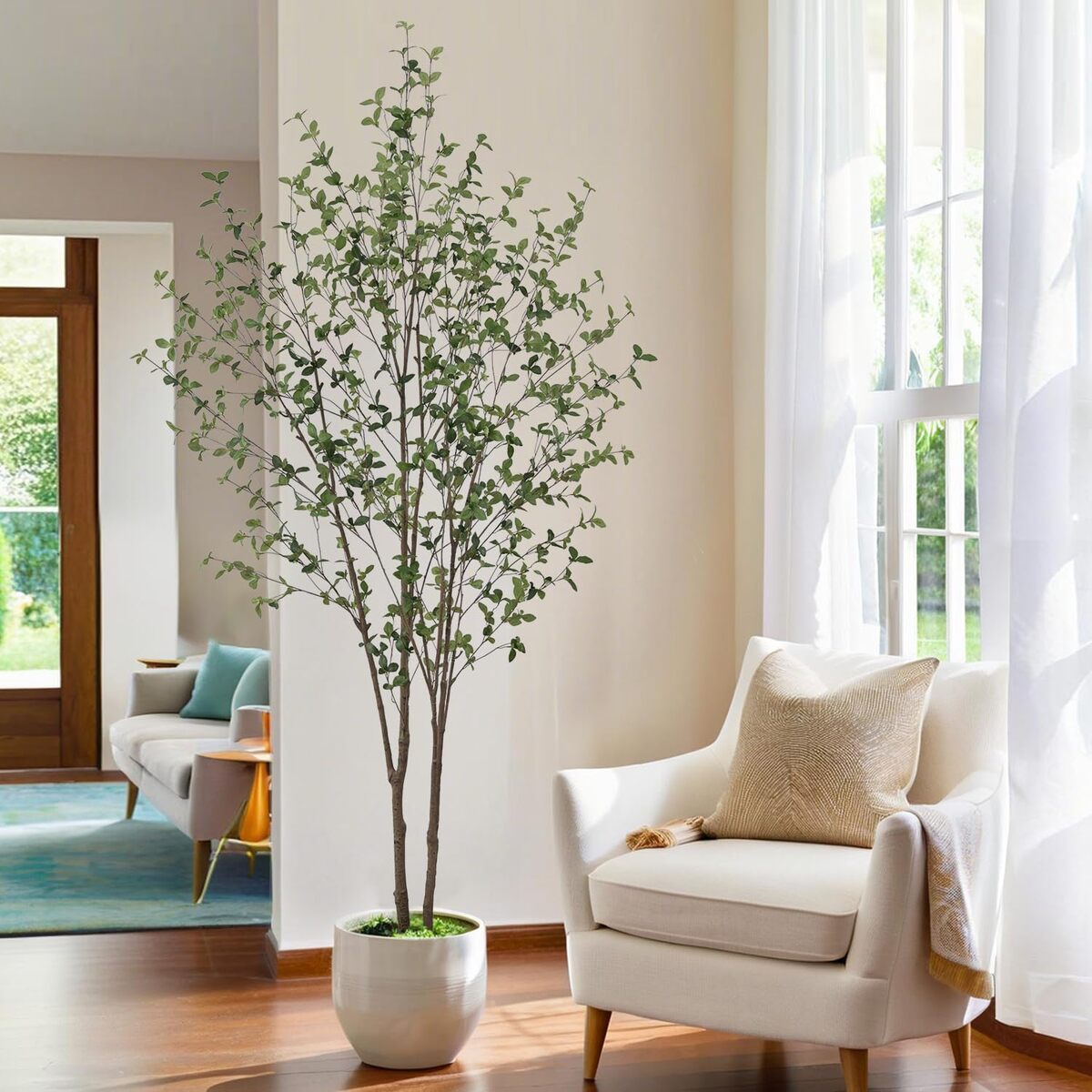 Avis sur l'olivier noir synthétique de 2, 4 m pour décoration intérieure