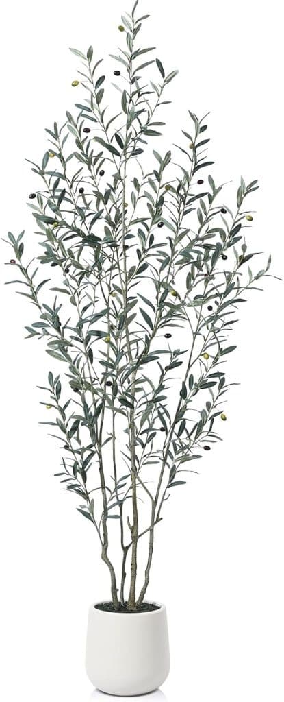 Avis : olivier artificiel Fopamtri 210 cm, déco avec touche fruitée