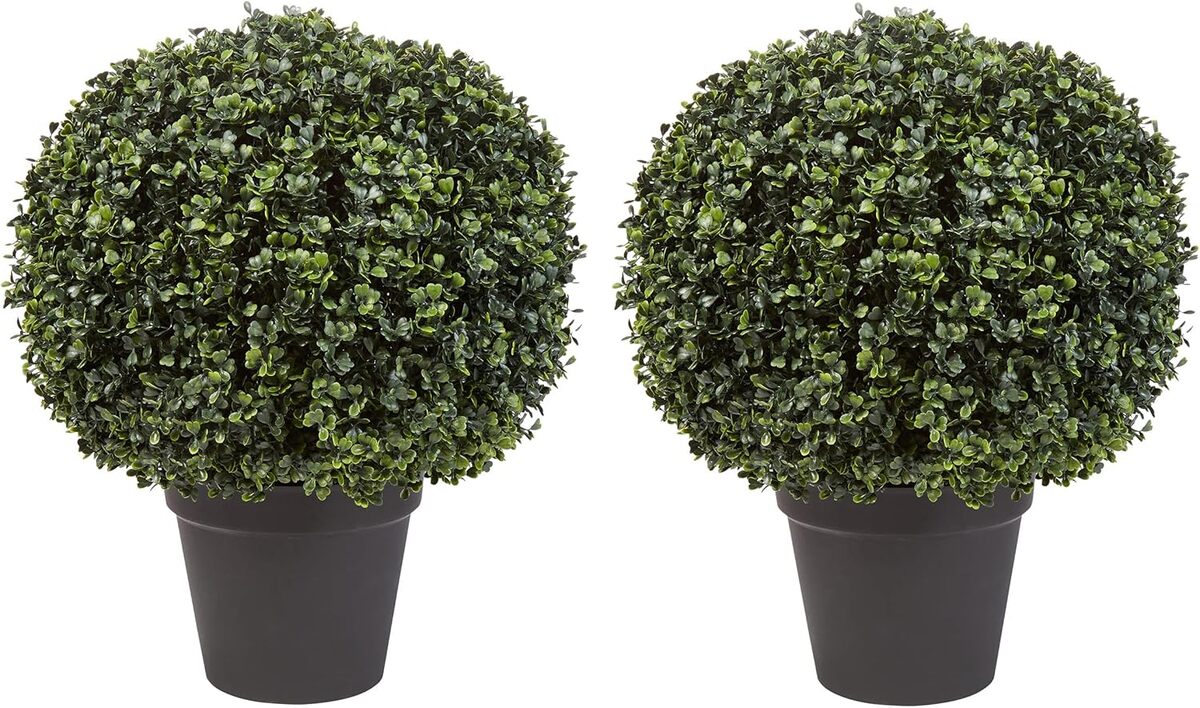 Avis sur le lot de 2 buis artificiels Pure Garden, 53, 3 cm