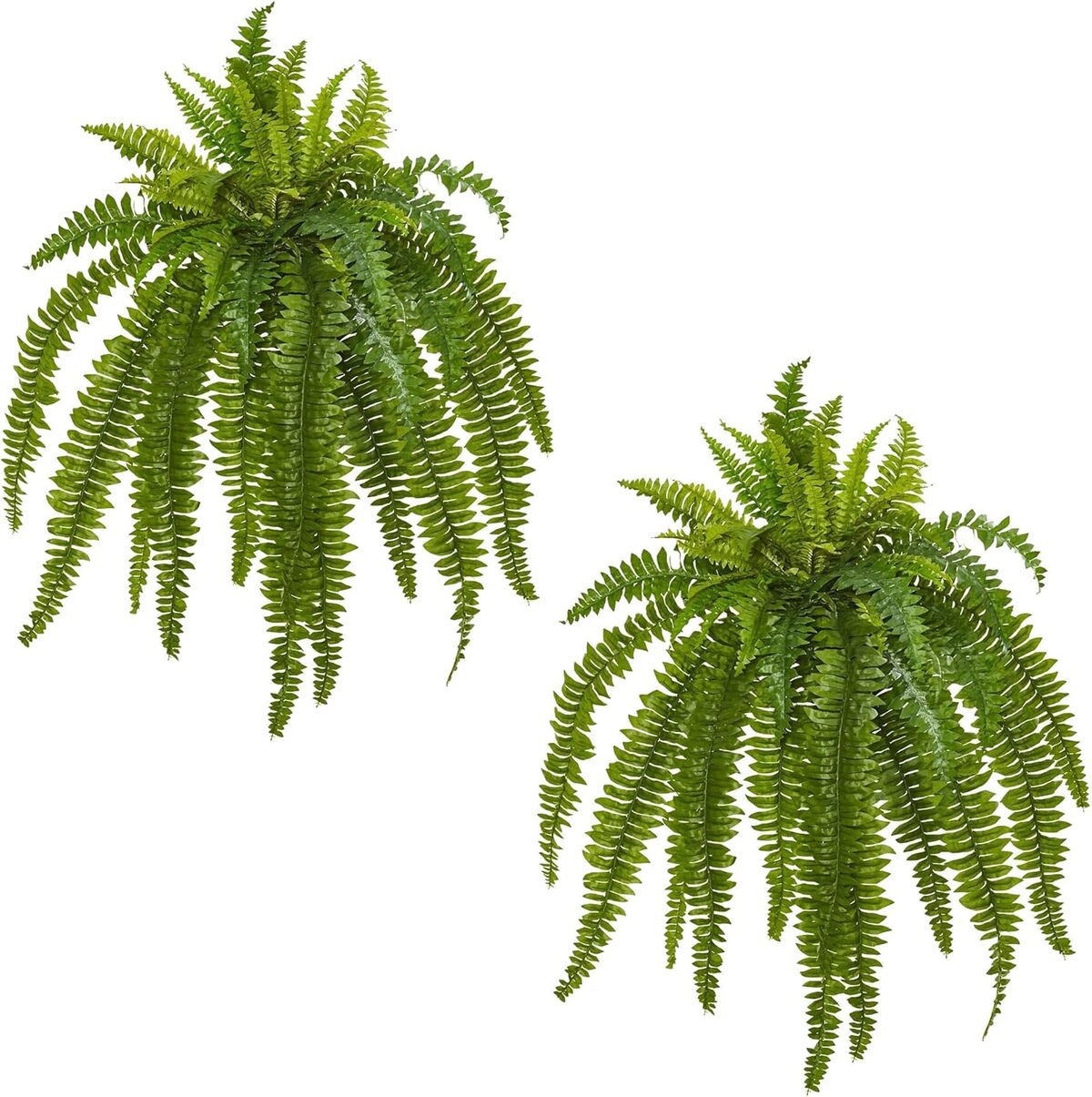 Avis sur le lot de 2 plantes artificielles en soie vert de Nearly Natural