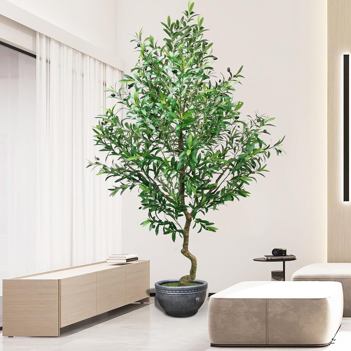 Avis sur l'olivier artificiel Borojinmed de 2, 1 m : élégance naturelle dans votre intérieur