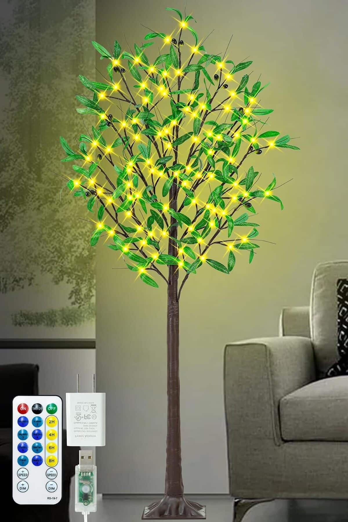 Avis sur l'olivier artificiel lumineux 1, 5 m : 8 modes enchanteurs