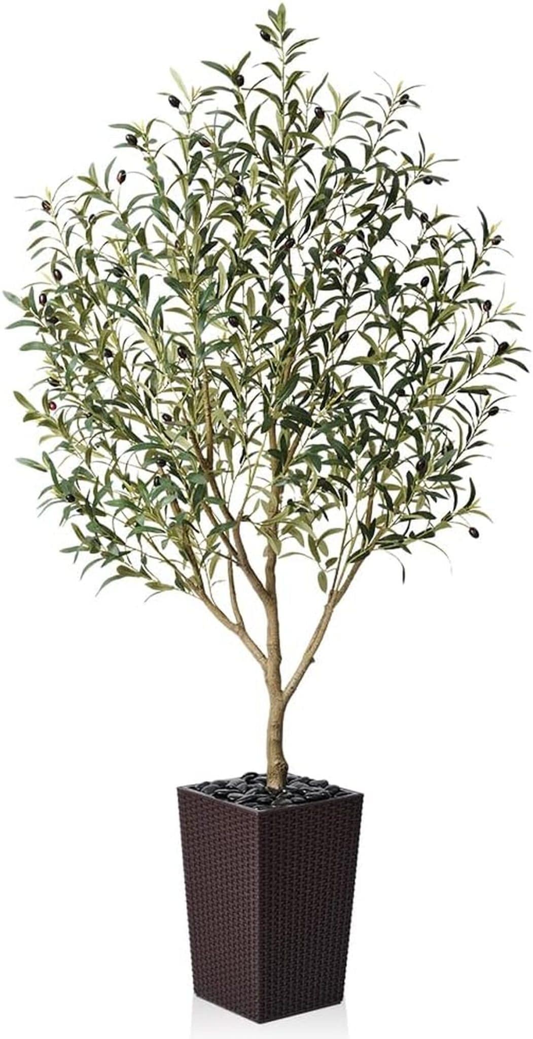 Avis VeriNatural : olivier artificiel 180 cm avec pot blanc