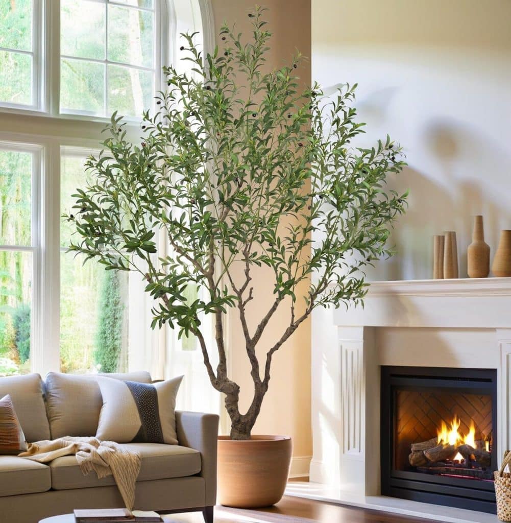 Test de l'olivier artificiel TTdoit 2, 5 m : un réalisme bluffant pour votre intérieur