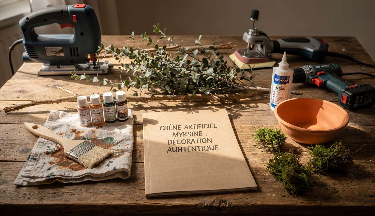 Chêne artificiel Myrsine : décoration authentique