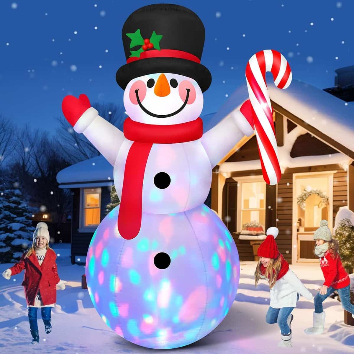 Avis : bonhomme de neige gonflable Danxilu avec LED colorées
