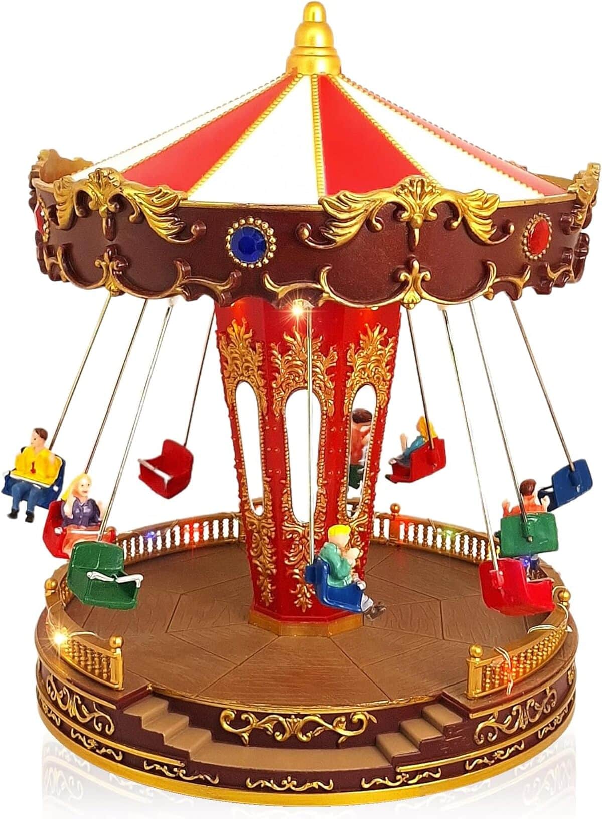 Avis : carrousel de Noël musical TIN Dreams, village illuminé magique