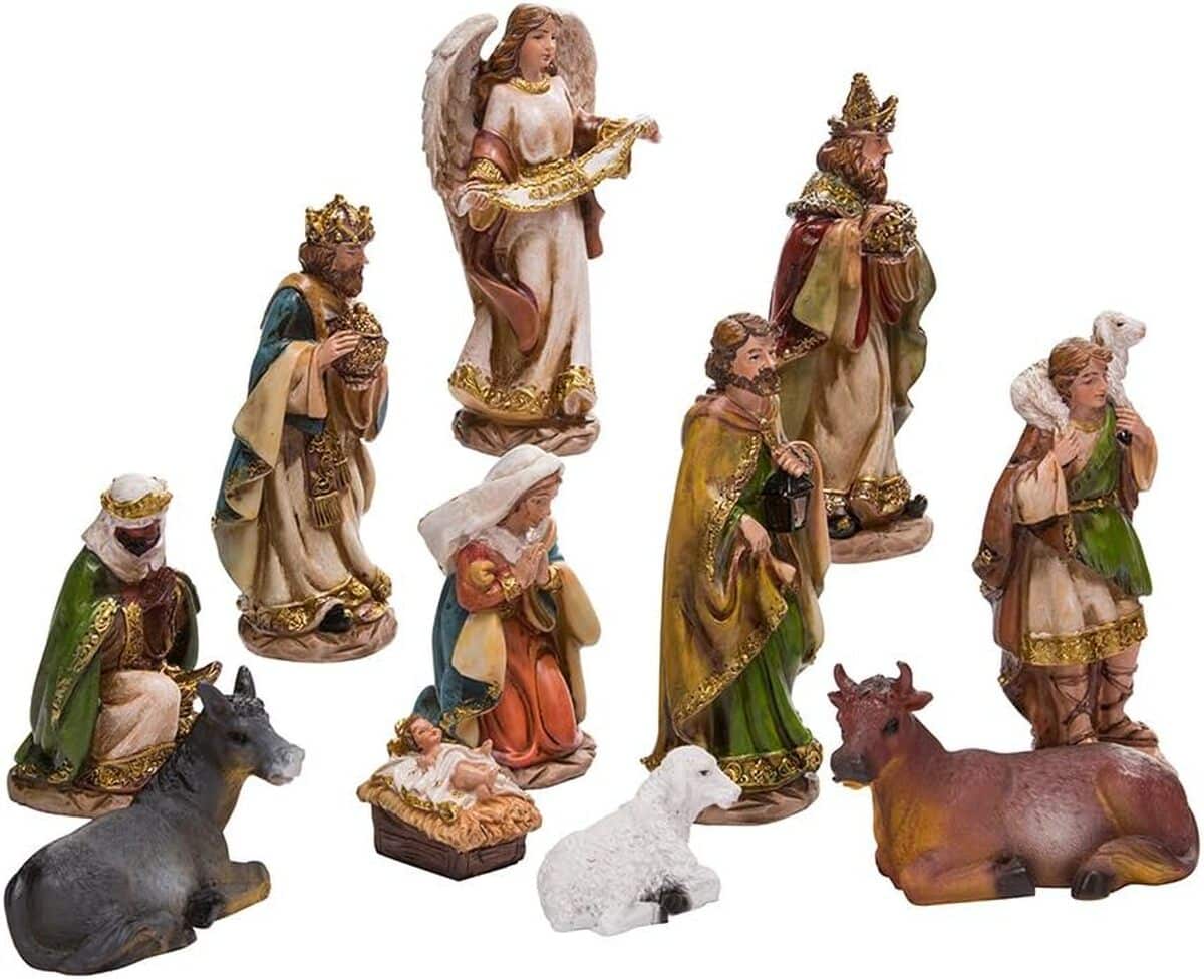 Avis : crèche de Noël compacte Kurt Adler 15, 2 cm avec figurines