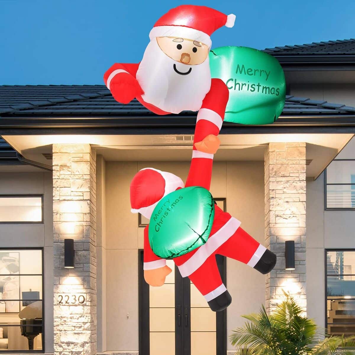 Avis : père Noël gonflable 1, 5 m Aceshop pour jardins lumineux