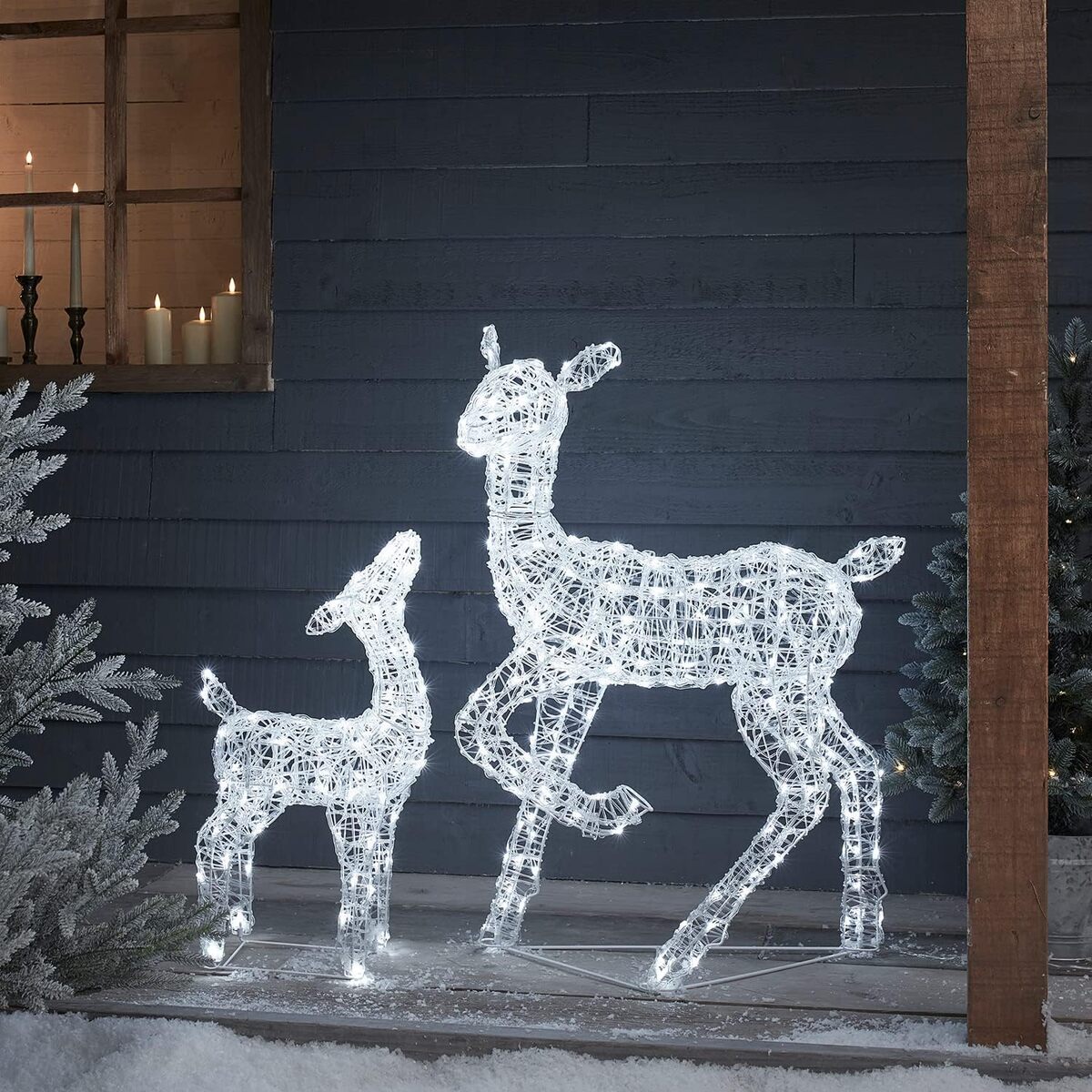 Avis : renne lumineux Lights4fun Biche et Faon de Noël 300 LED