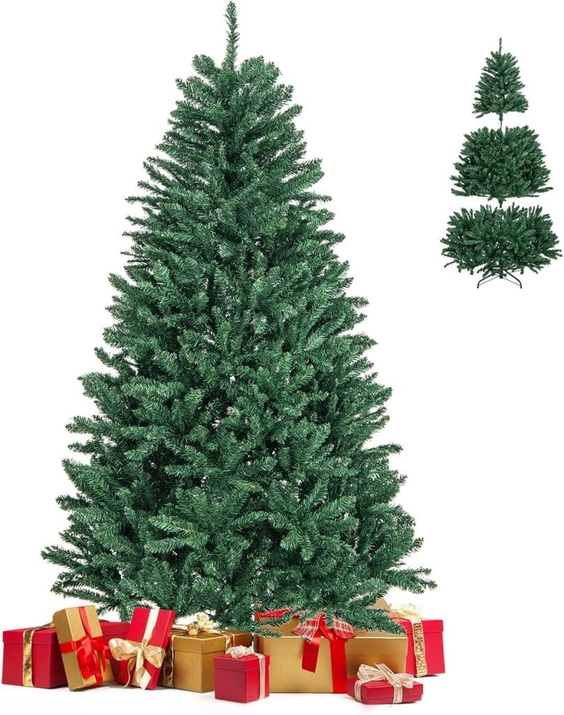 Avis: sapin de Noël artificiel Goplus 180 cm réaliste et facile à monter