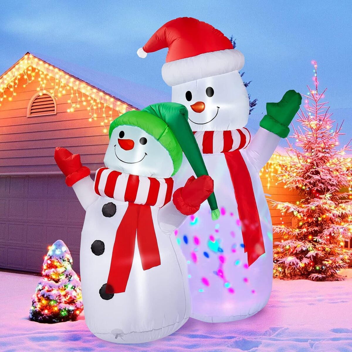 Avis sur la décoration gonflable LED Camuland bonhomme de neige 1, 8 m