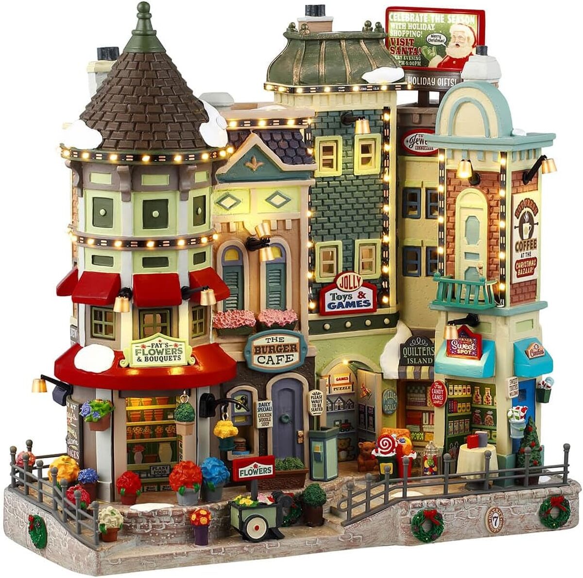 Avis sur le bâtiment lumineux à LED "Jingle Bell Bazaar" LEMAX