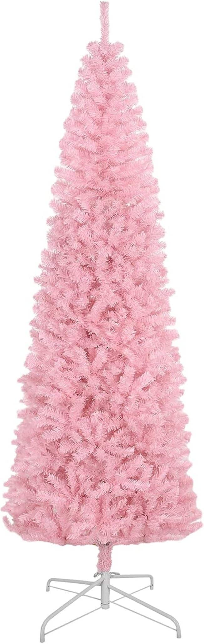 Avis sur le sapin de Noël artificiel rose HOMCOM 2, 4 m