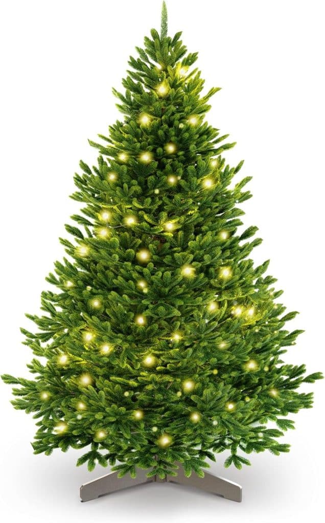 Avis sur le sapin de noël Premium épicéa du Nord avec éclairage