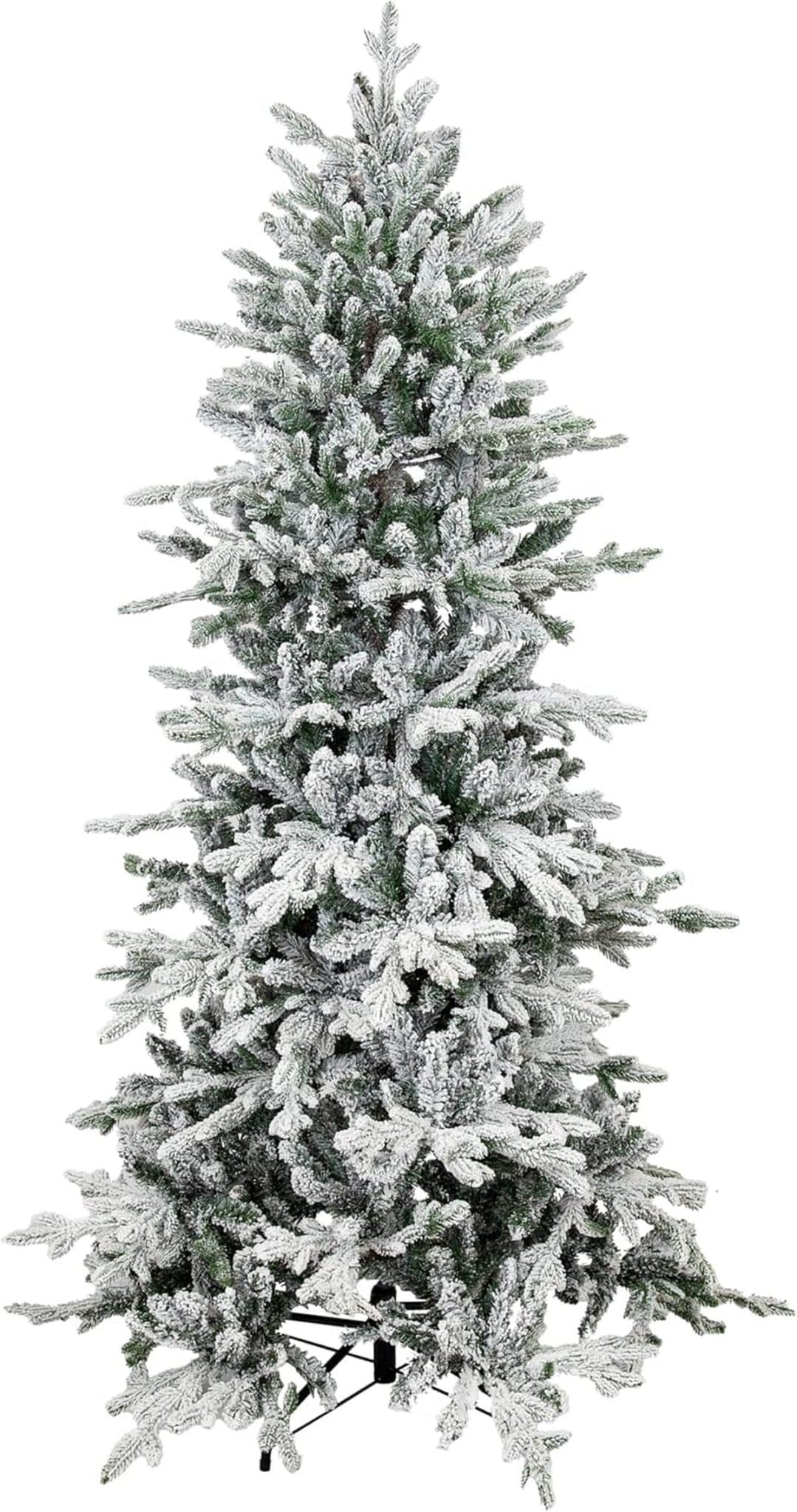 Test du sapin artificiel floqué 1, 8 m de Sunnydaze