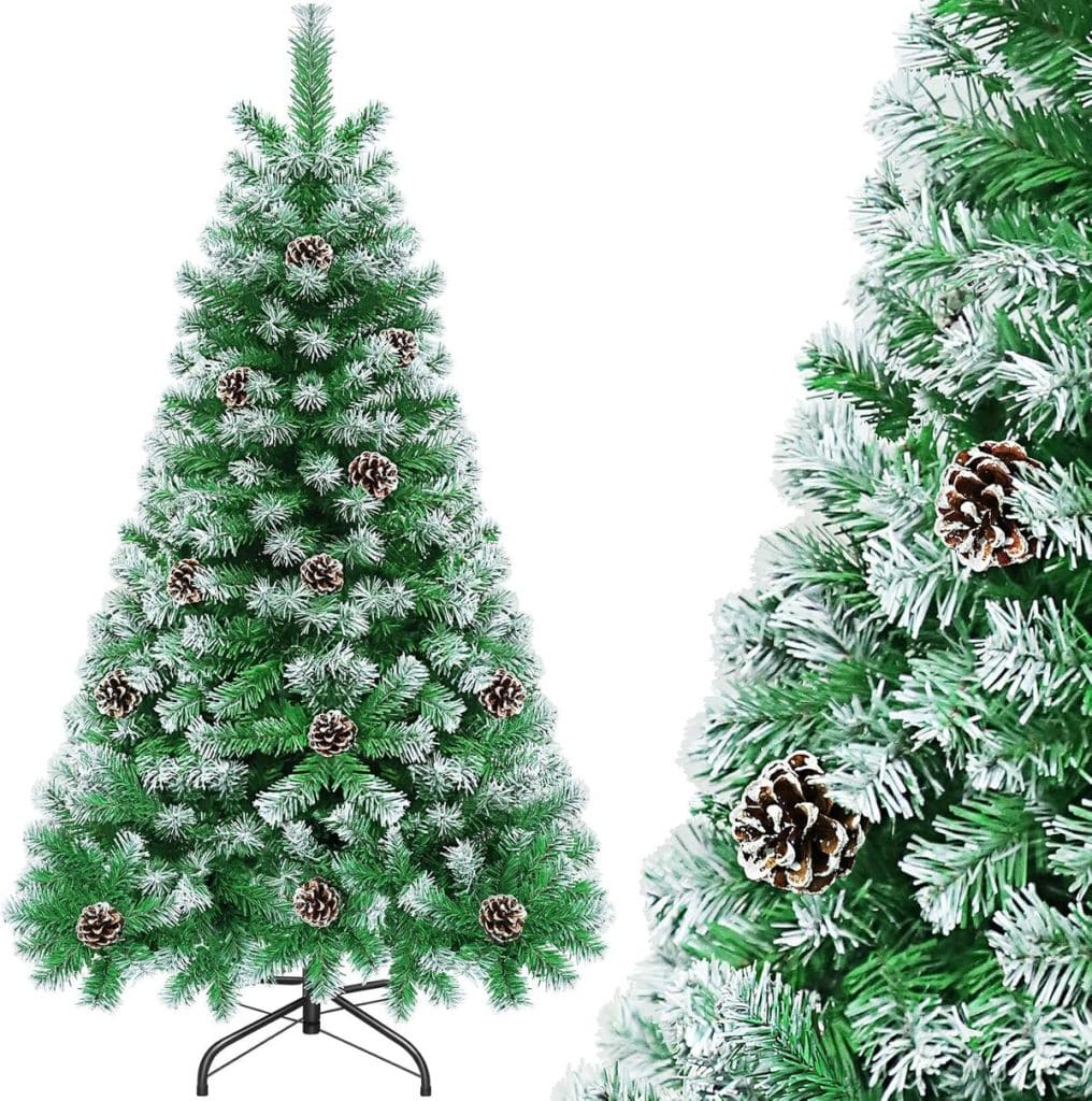 Test du sapin nordmann artificiel enneigé 150 cm : réalisme et sécurité