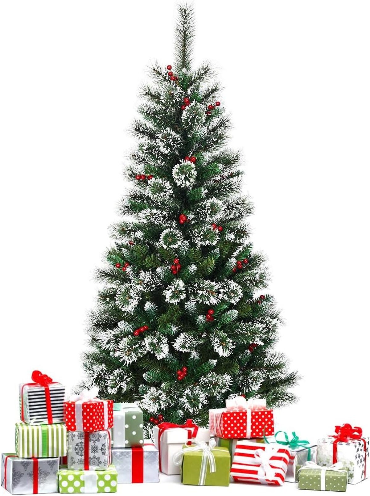 Test : sapin de Noël GYMAX 150 cm, réaliste et facile à monter