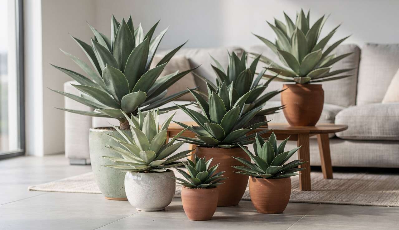 Agaves artificiels décoratifs d'Artiplantes