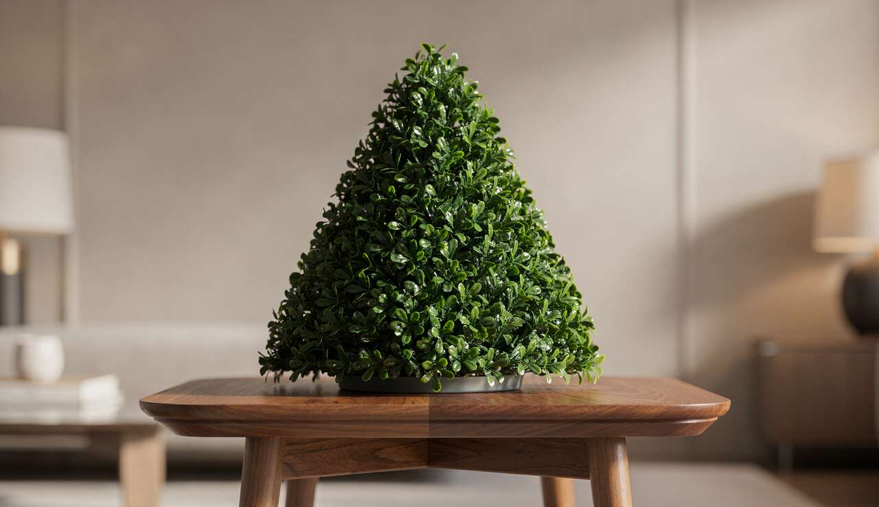 Buis pyramide artificiel : décoration élégante et durable