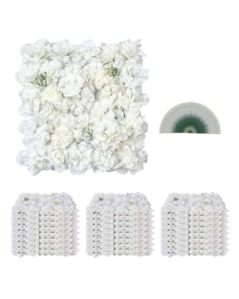 Avis sur le panneau mural Vevor : décoration 3D florale blanche