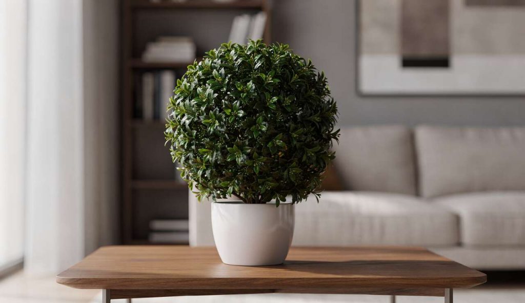 Boule de houx japonais artificiel : décoration élégante et réaliste