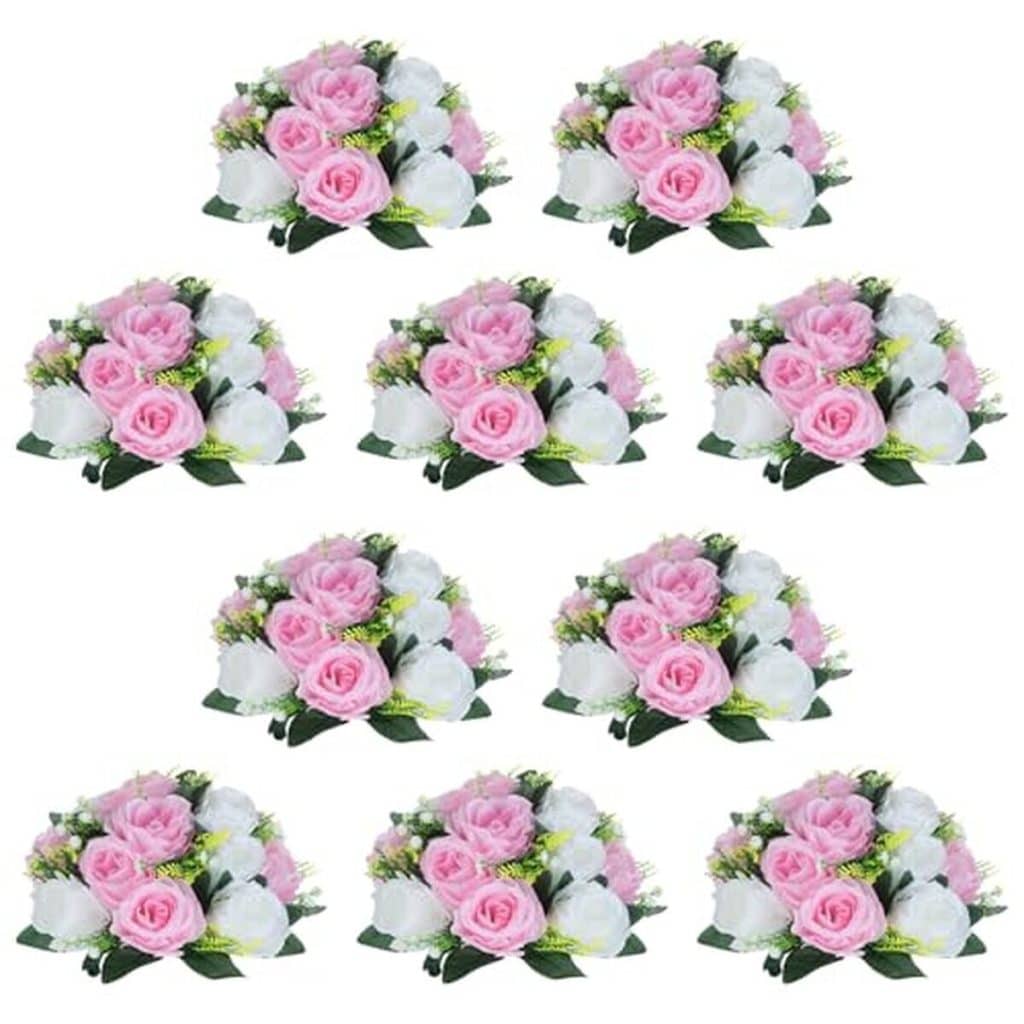 Avis sur le lot de 10 bouquets de roses artificielles NUPTIO