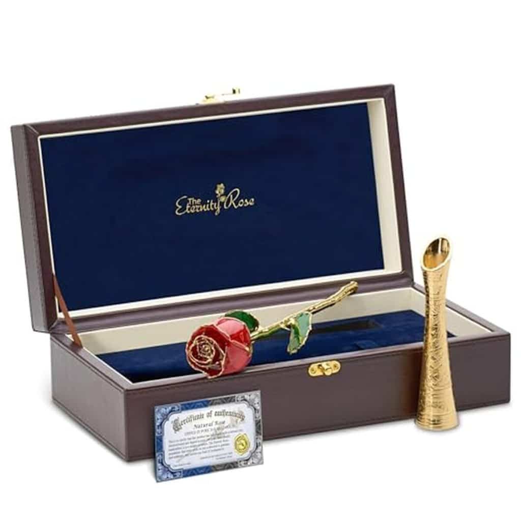 Avis sur The Eternity Rose : la rose en or 24 carats comme cadeau romantique