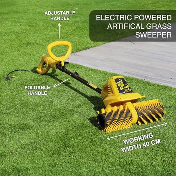 Retrouvez un test détaillé du balai de gazon électrique Roll & Comb 141e : performance, fonctionnalités et avis utilisateurs pour un jardin impeccable